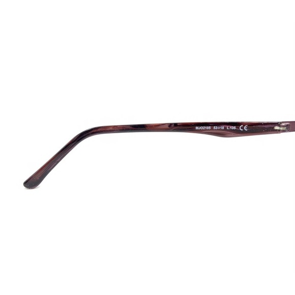 Maui Jim MJO 2105-89M Matte Dark Red Burgundy Eyeglasses Frames 53-18 135 Italy - Picture 10 of 12